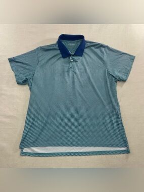 Bonobos Golf Polo Shirt Mens Large Floral Standard Fit Performance Wave Print